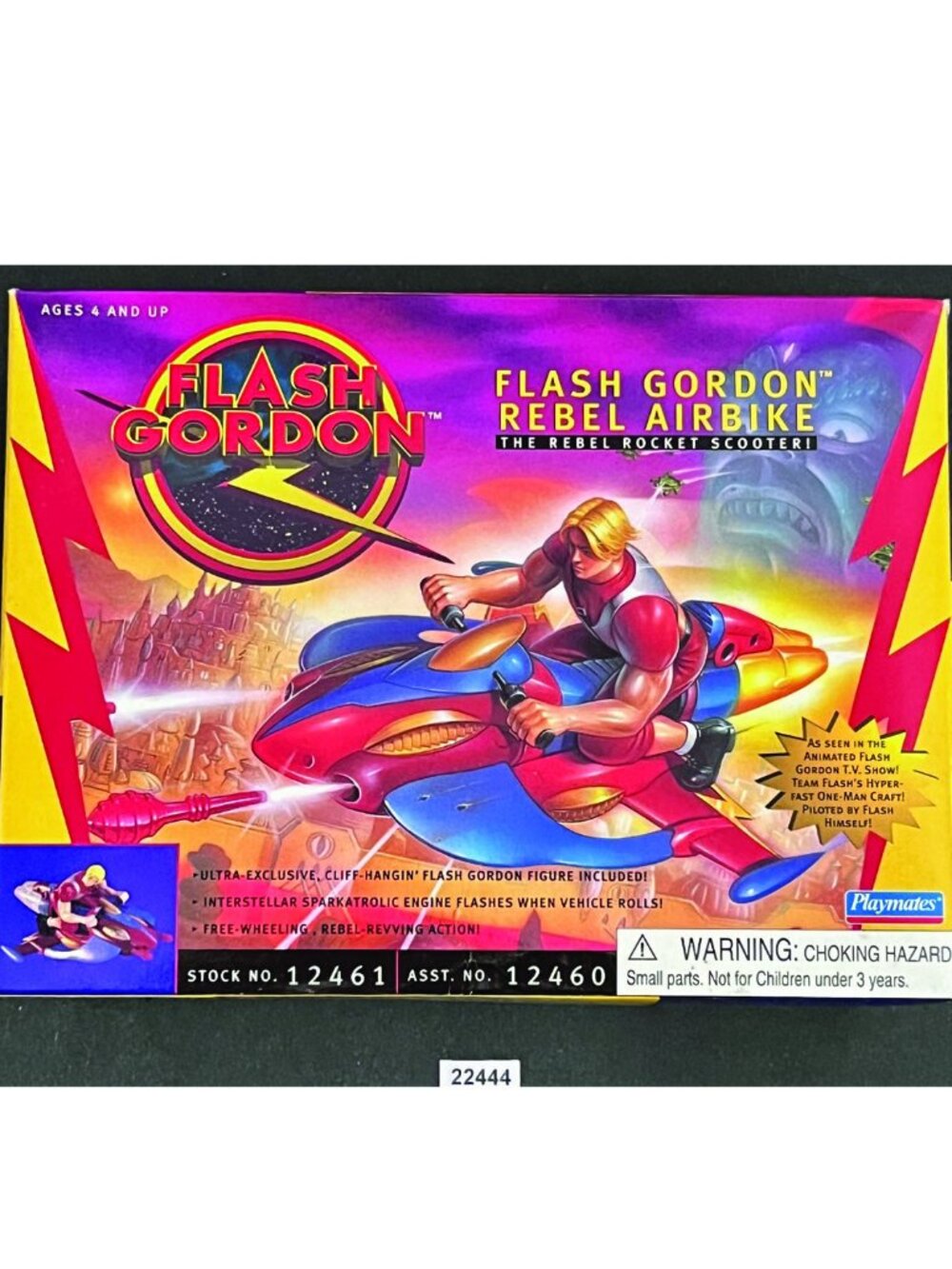 Flash Gordon Rebel Airbike The Rebel Rocket Scooter 1996 Playmates NEW IN BOX